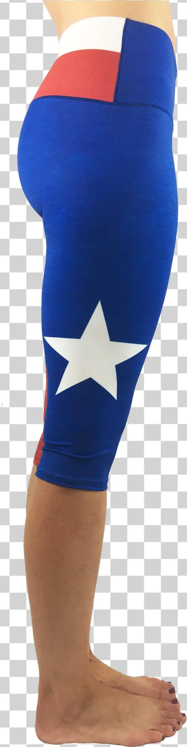 Texas Flag Capris - Spandex