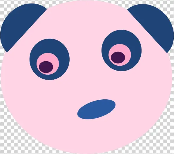 This Free Icons Png Design Of Blue Panda Face