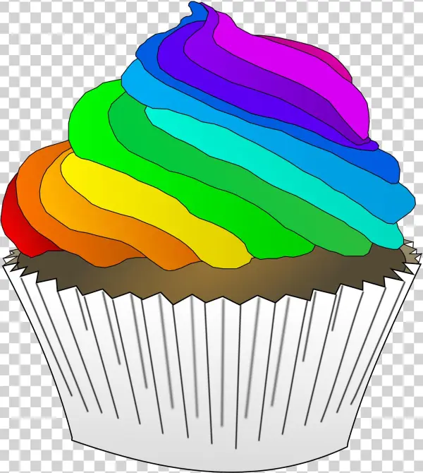This Free Icons Png Design Of Chocolate Rainbow Cupcake