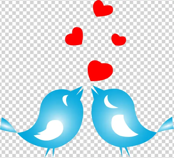 This Free Icons Png Design Of Colored Love Birds With