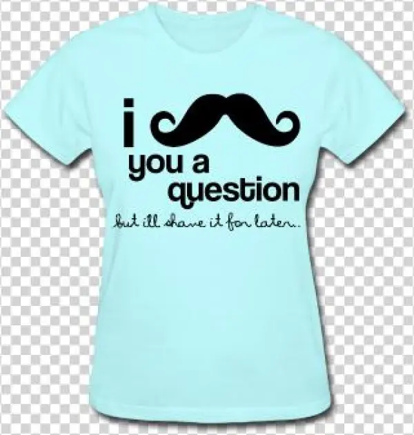 This - Mustache You A Question Tote Bag, Adult Unisex, Natural