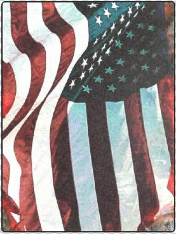 A Abstract Waving Usa Flag Blanket - Interestprint Designed Laptop Shoulder Bag A Abstract