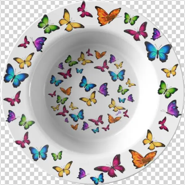 Butterfly Circle Designer Bowl - Il Volo Della Farfalla. Operai! Studenti! Uniti Nella