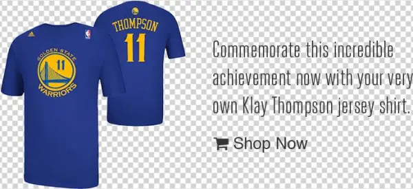 Buzzer Sounded, Thompson Had Staked His Team To An - Golden State Klay Thompson Warriors 11 Black Alternate