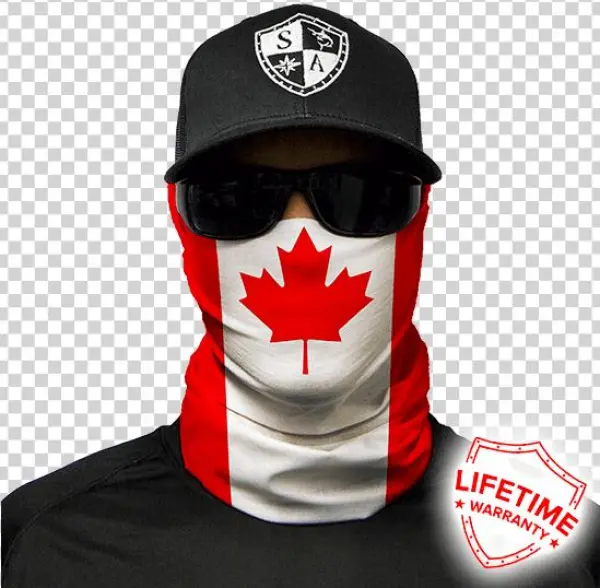 Canada Flag - Skull Tech ™ Blue Crow