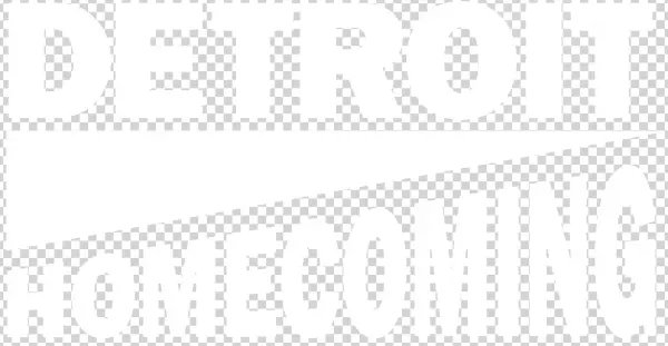 Dethomecoming Logo White Trans - Poster
