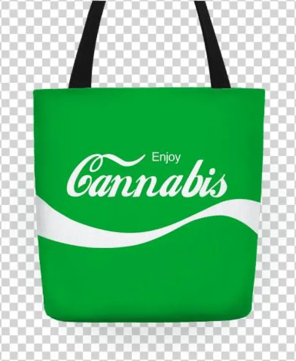 Enjoy Cannabis Tote Bag - Enjoy Cannabis Tote Bag: Funny Tote Bag , Marijuana,