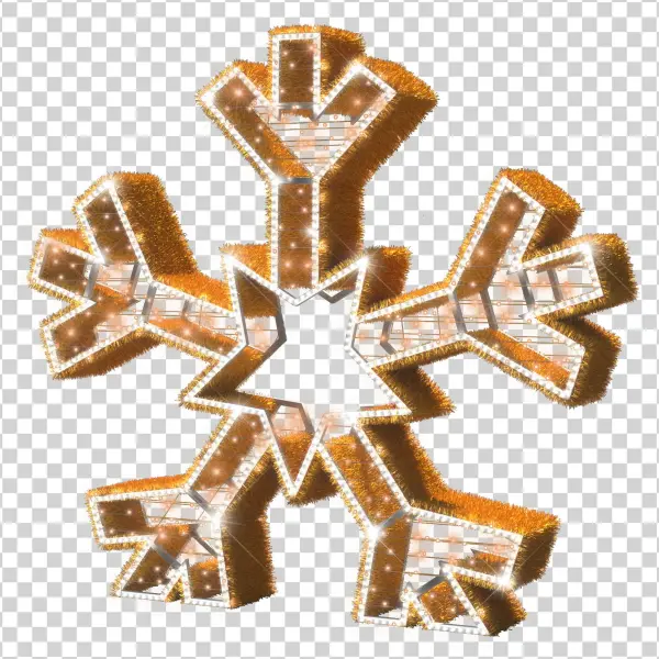 Gold Snowflakes Png