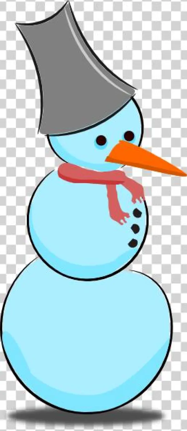 How To Set Use Blue Snowman Svg Vector