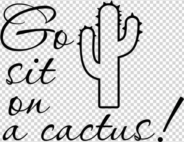 Inscription 'go Sit On A Cactus' Download - Nothing Is Impossible With God (luke 1:37, Niv) Bulletins,