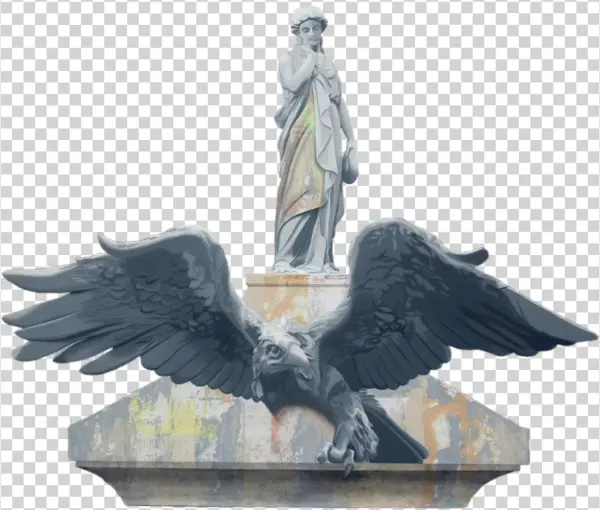 Left Angel, Eagle And Top - Eagle