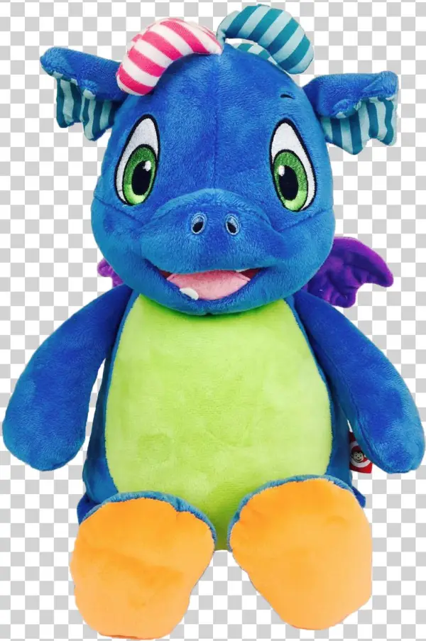 Monogrammed Me Personalised Stuffed Dragon With Embroidered
