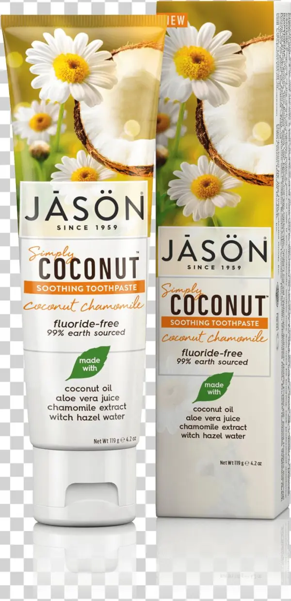 New - Jason Natural Simply Coconut Soothing Toothpaste -