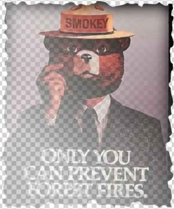 Smokey Bear - Smokey Mask - Vintage Poster (8x12 Acrylic