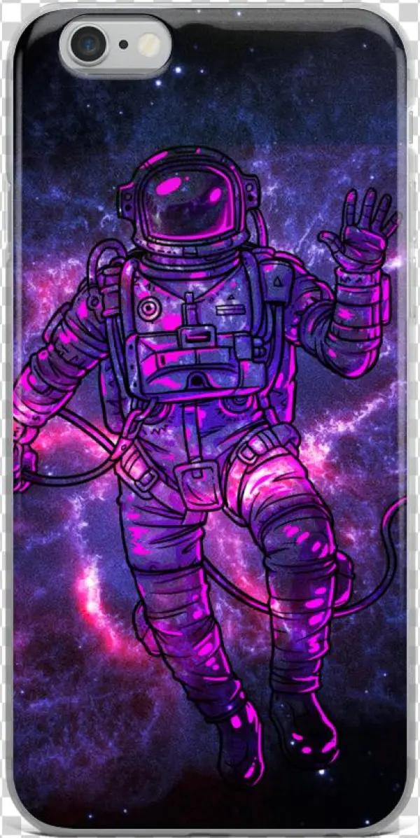 Spaceman Fade Pink Iphone Case - Iphone