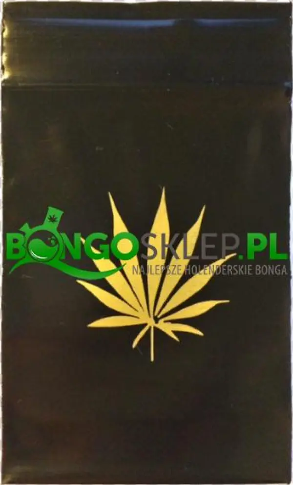 Weed Zip Lock Bags Black 100 Pcs - Capsule