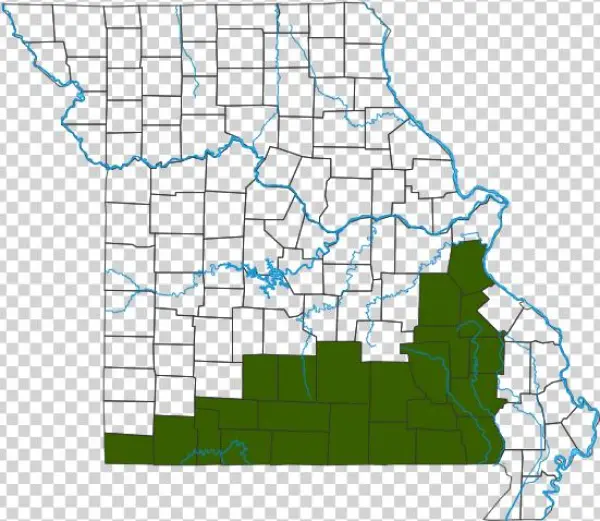 Western Pygmy Rattlesnake Dist Map - Rattlesnakes In Missouri Map
