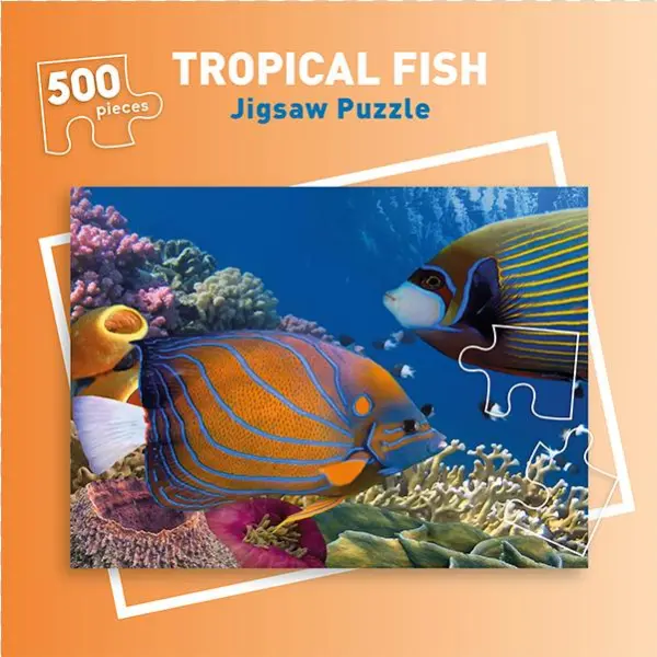 500 Piece Tropical Fish Jigsaw Puzzle