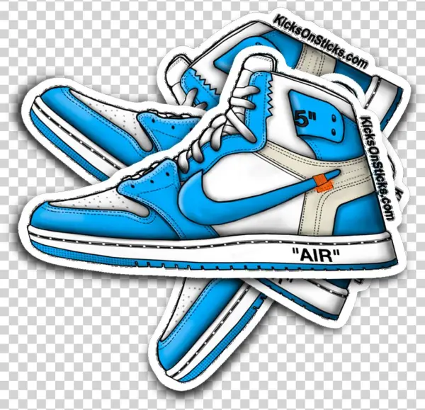 Air Jordan 1 Retro High Og X Off White Unc Mens Dark