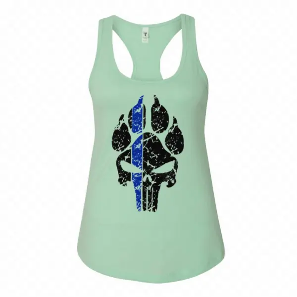 Fitted Racerback Tank - Police Officer Gifts, Police Wife, Police Officer Gift,