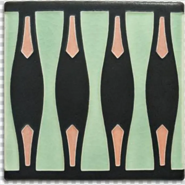 Hourglass Border, Pale Green - Green