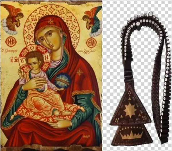 Icon And Prayer Rope - Icon Maria