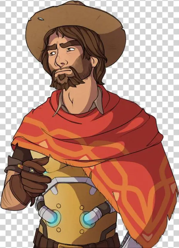 Mccree Face Png - Cartoon