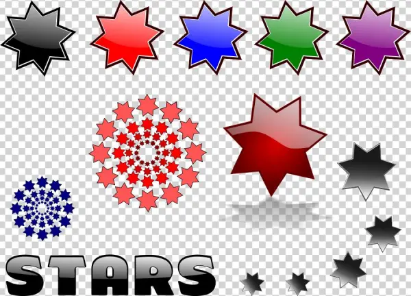 Mixed Stars Clipart Png For Web