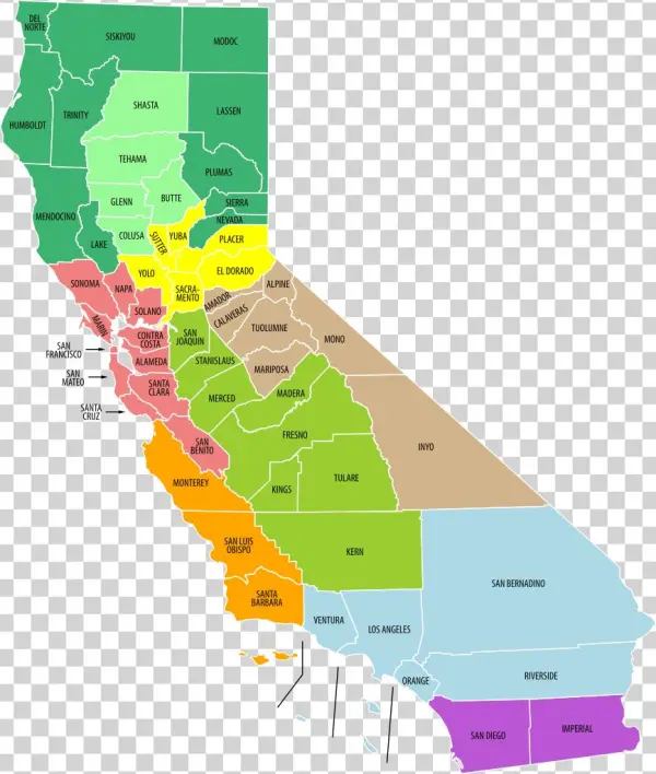 Regions Of California
