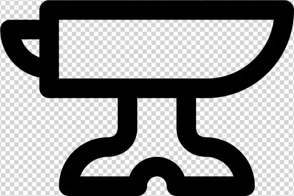 The Anvil Has A Metal Base At