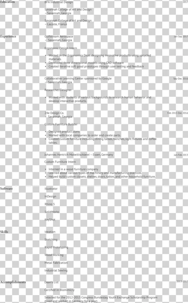 Website Resume - Document