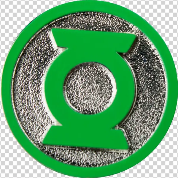 Beautiful Green Lantern Logo Colour Enamel Lapel Pin