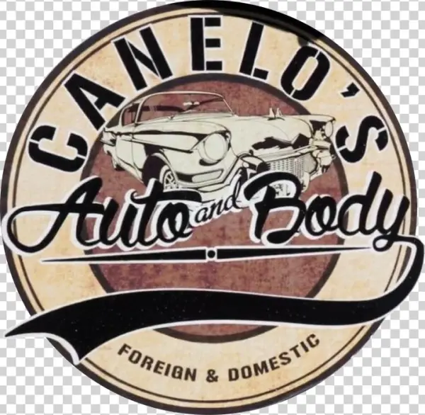 Canelo's Auto And Body Logo - My Travel Journal: Urban Illustration Car, Travel Planner