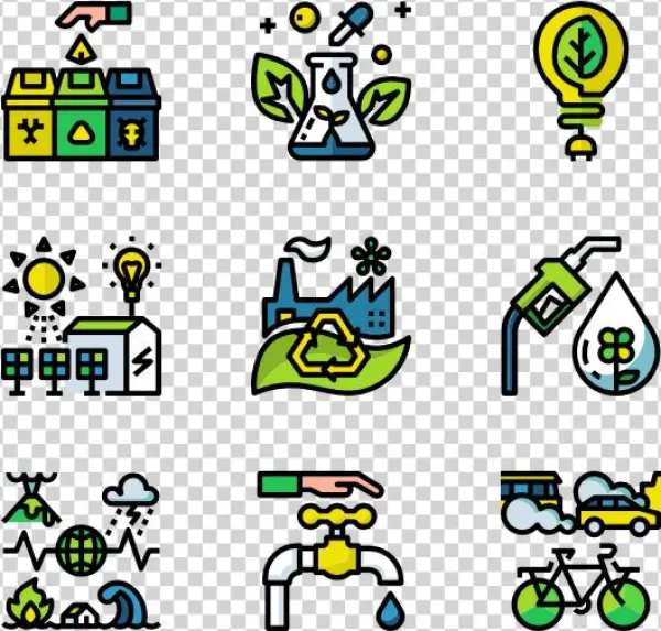 Ecology 36 Icons - Waste