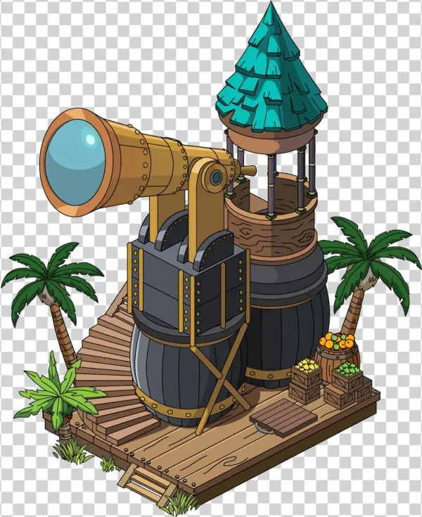 Fg Decoration Telescope - Illustration