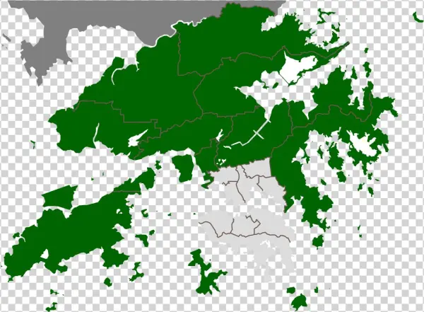 Hong Kong Map Poster