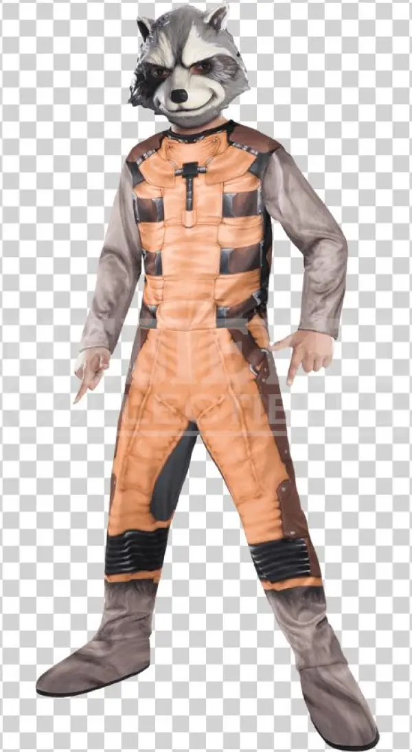 Kids Rocket Raccoon Costume - Rubies Guardians Of The Galaxy Rocket Raccoon Kids