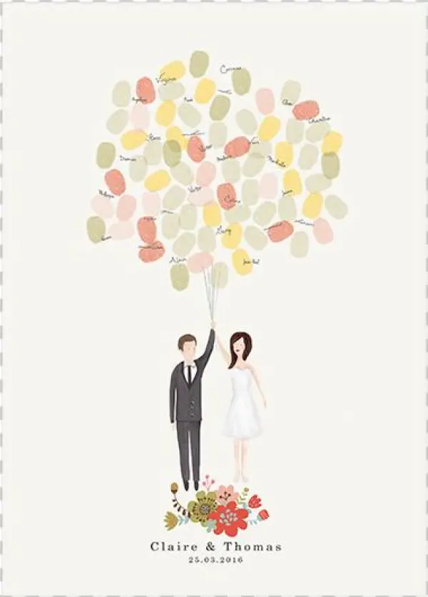 Livredor Grosplan Flat2 Maries - Pepper & Joy Bespoke Bride And Groom Portrait Guestbook