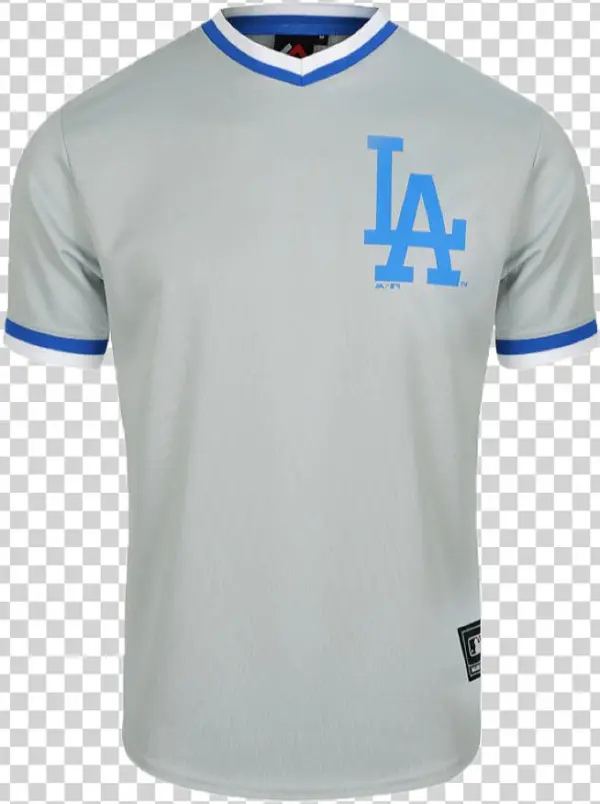 Los Angeles Dodgers Majestic Mlb Kabor V-neck Poly - Polo Shirt