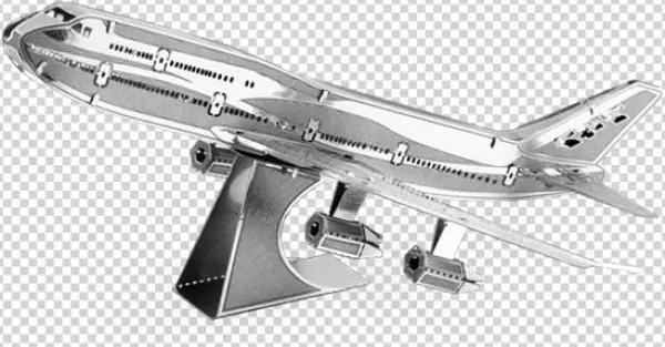 Metal Earth Boeing Commercial Jet - Metal Earth Boeing