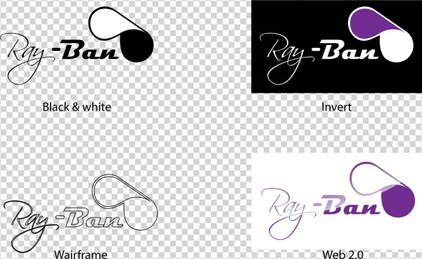 Ray Ban Logo Final B& W - Logo