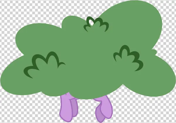 Vector Bush Simple - Clip Art