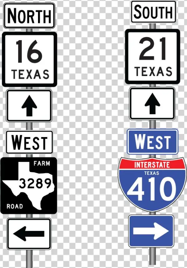 Vertical Arrangement - Texas State Highway 301 Sticker Decal R2596 Highway