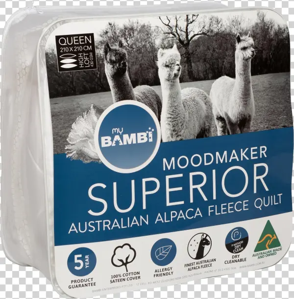 Alpaca Quilt Moodmaker Superior - Fotoprint: Alpaca By Simonbarrington, 61x41cm.
