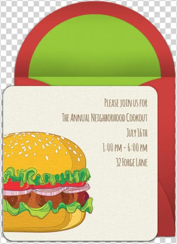 Burger Cookout Online Invitation - Cook Out