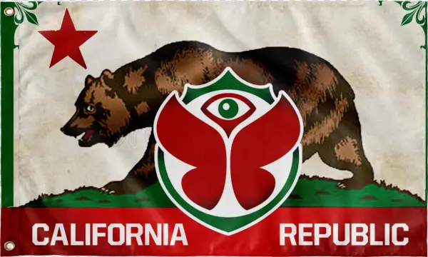 California Flag For Festival