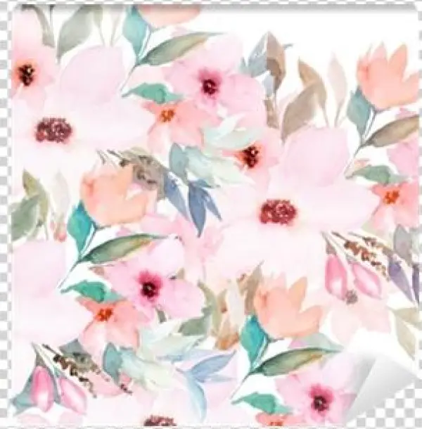 Floral Card Wall Mural • Pixers® • We Live To Change - Poezje - Bezpłatny Odbiór W Księgarniach Świat Książki