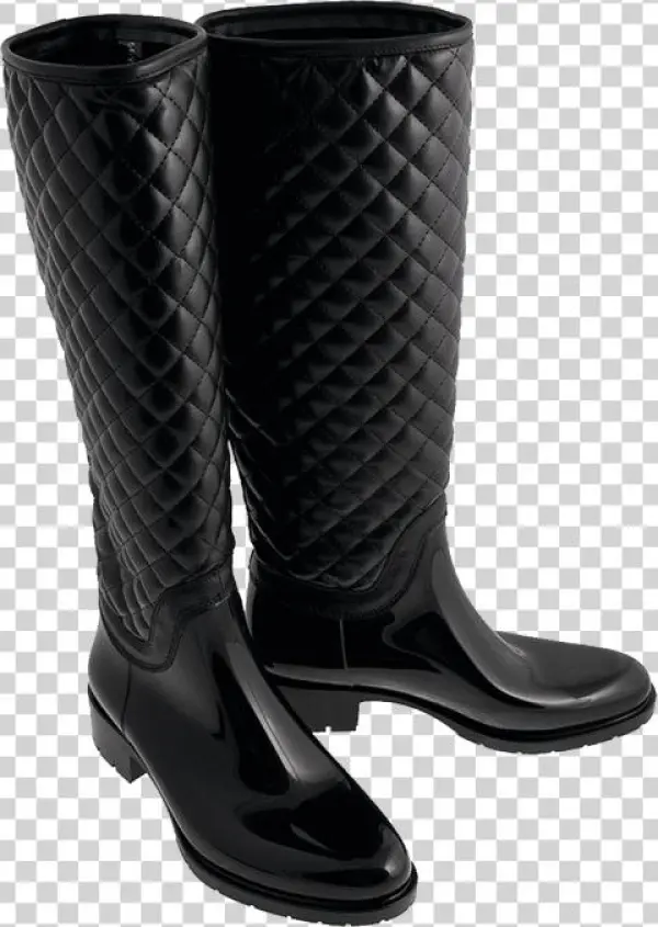 Free Png Nice Long Black Boot Png Images Transparent - Сапоги Пнг