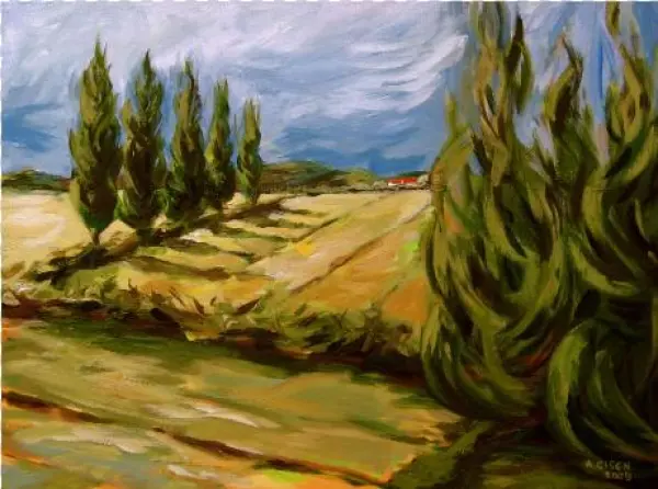 Glass - Tuscan Landscape