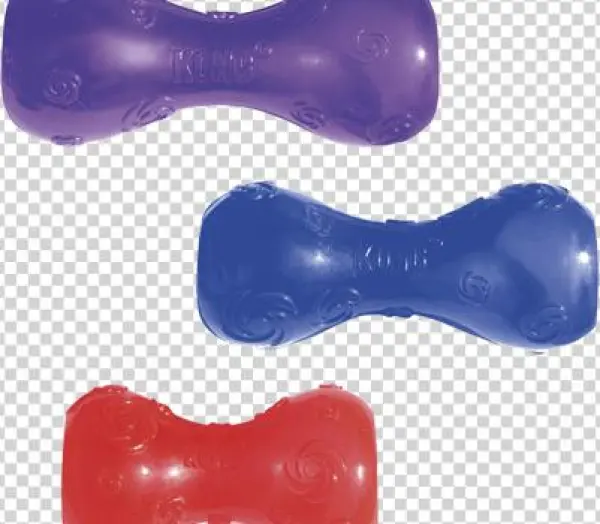 Kong Squeezz Dumbell - Distikem Distikemtm Kong Squeezz Dumbbell Dog Toy Large